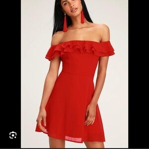 Lulus red mini dress